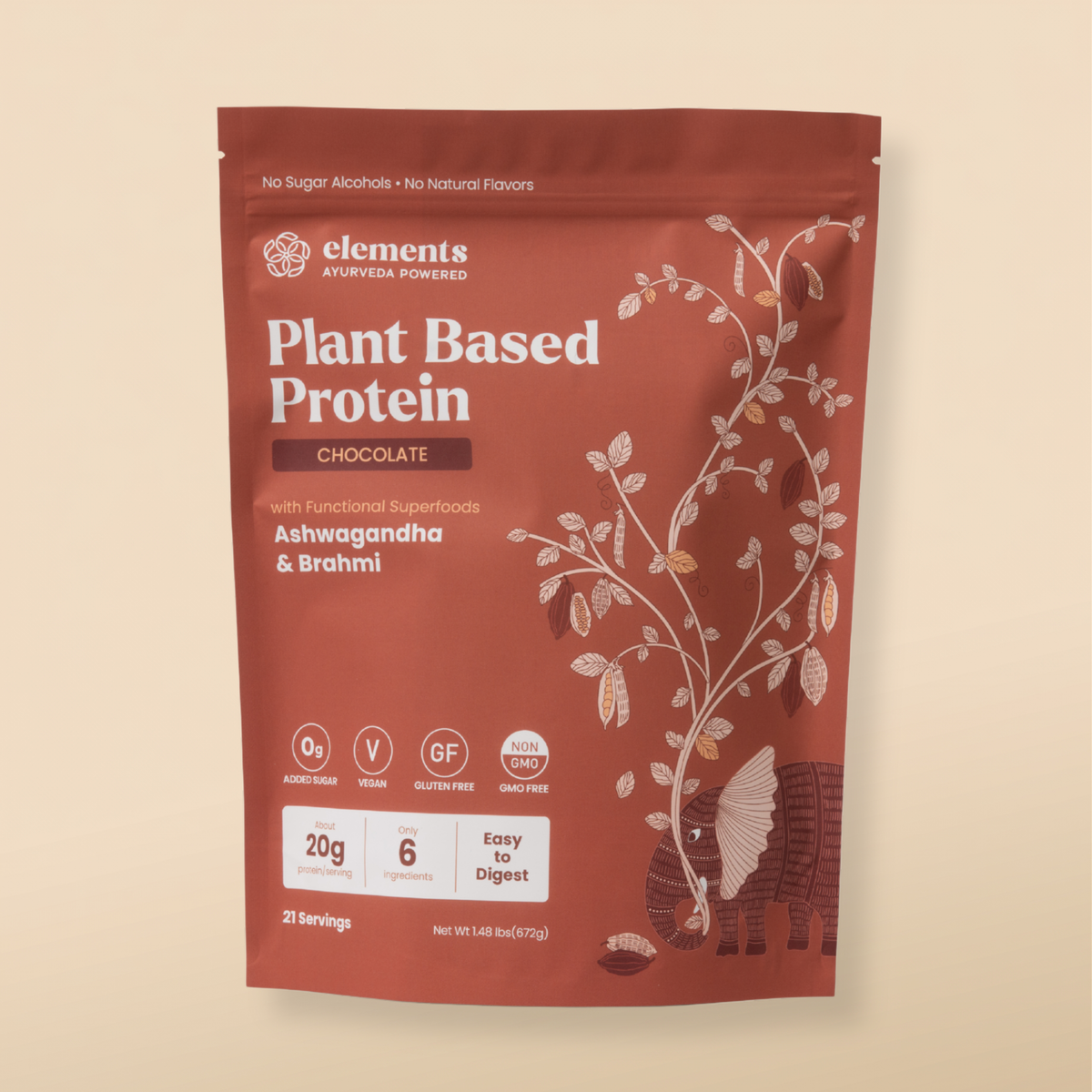 Plant Based Protein Powder: Chocolate (21 Servings)