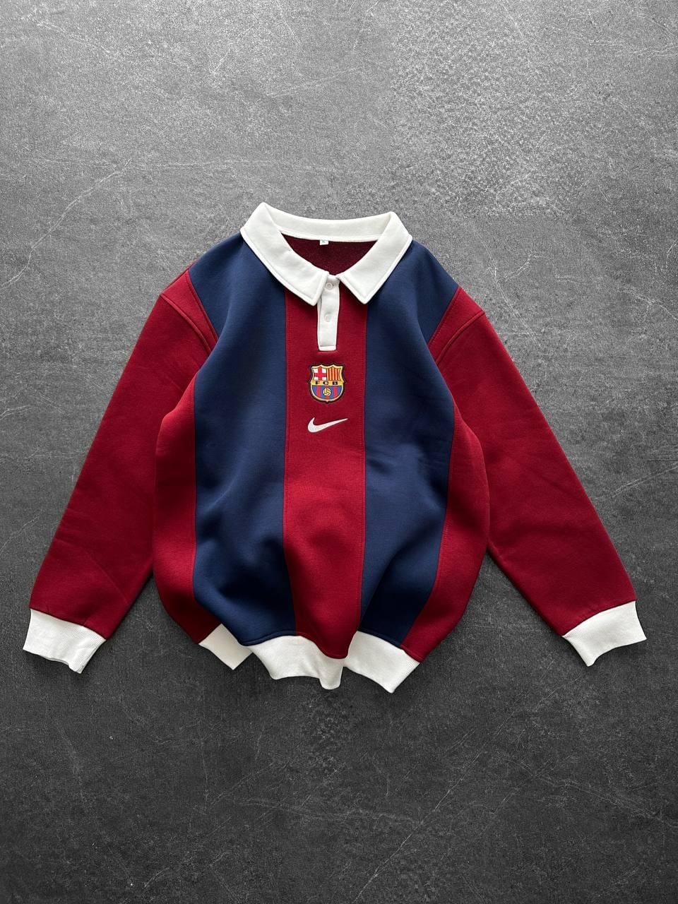 FC Barcelona 1999 Centenary Retro Polo – Oversized Blokecore Sweatshirt