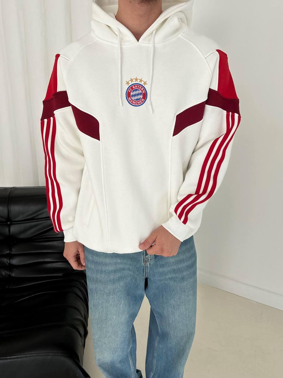 FC Bayern Munich Retro Panelled Hoodie