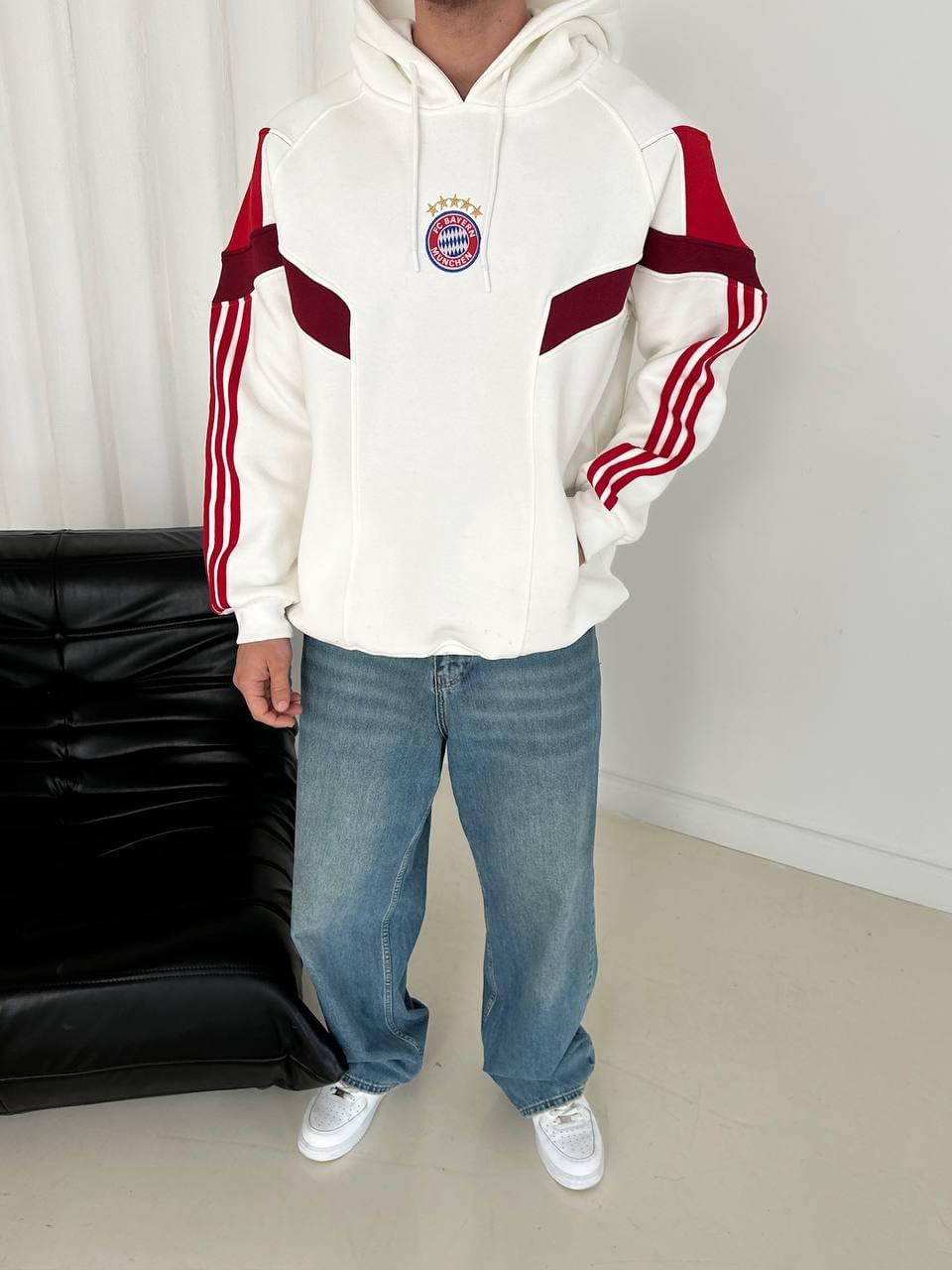 FC Bayern Munich Retro Panelled Hoodie