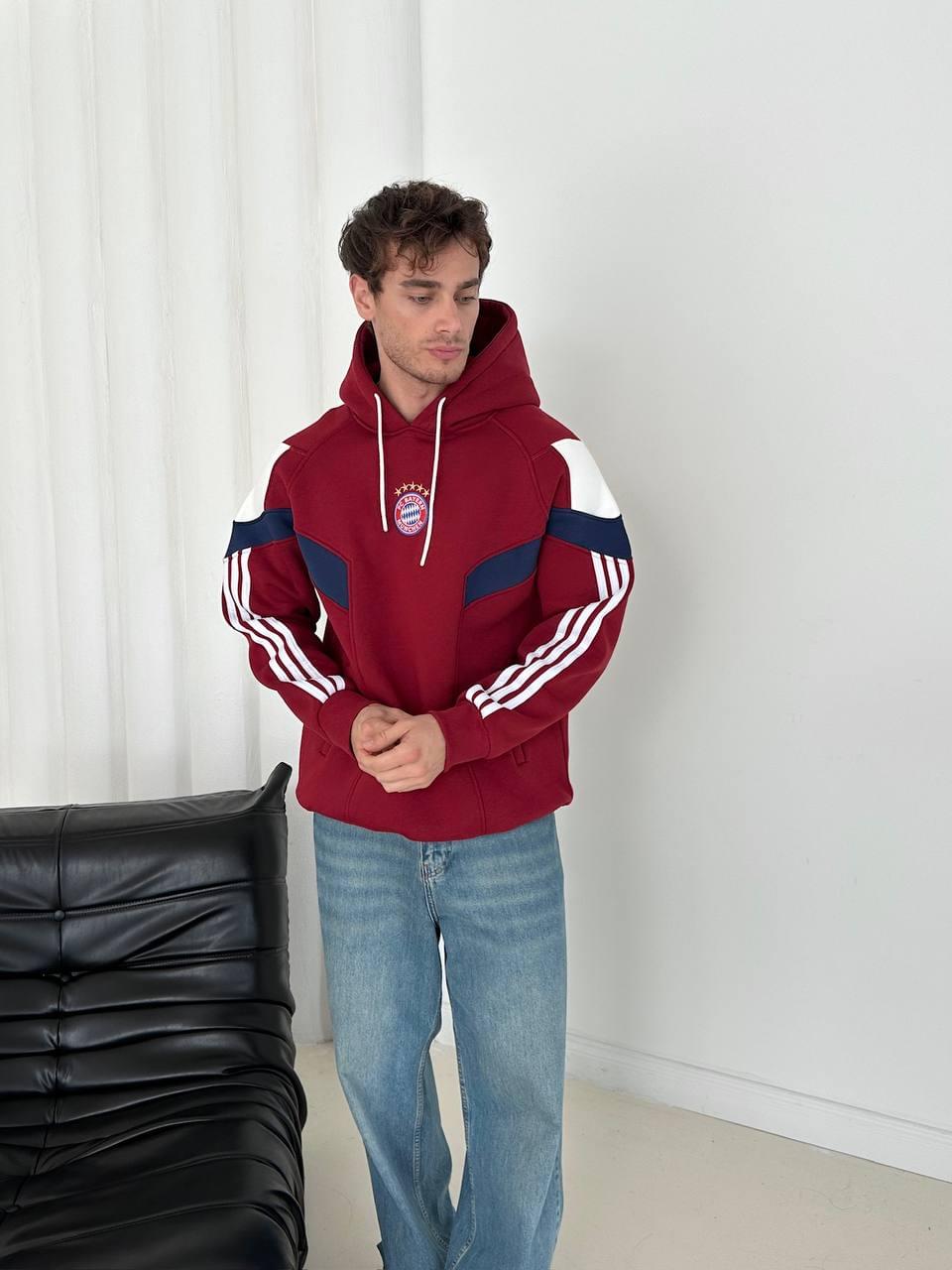 FC Bayern Munich Retro Panelled Hoodie