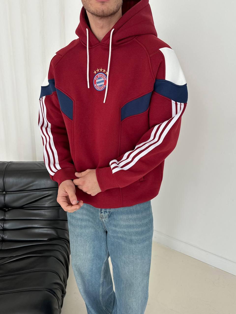 FC Bayern Munich Retro Panelled Hoodie