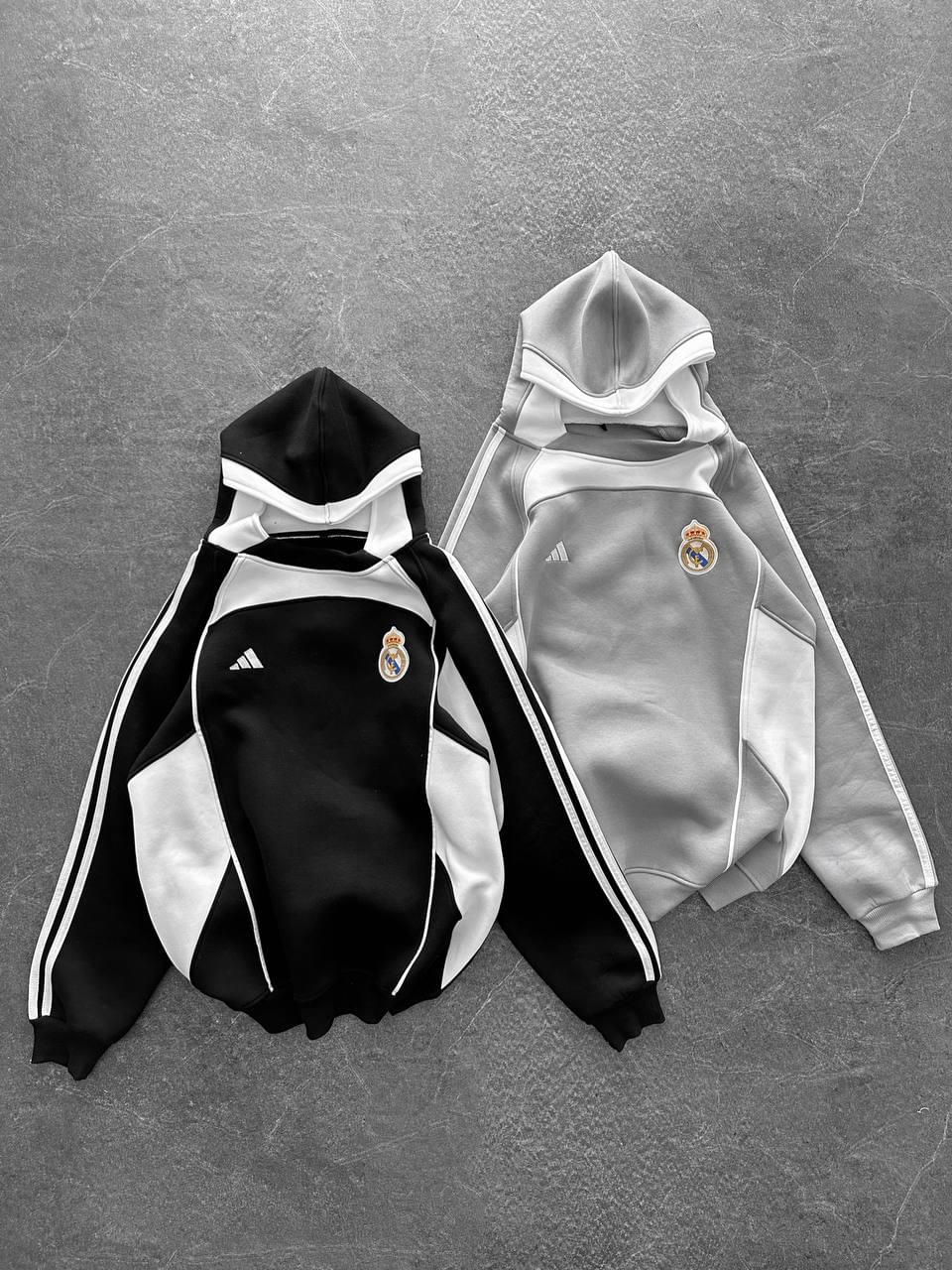 Real Madrid Retro Panelled Hoodie