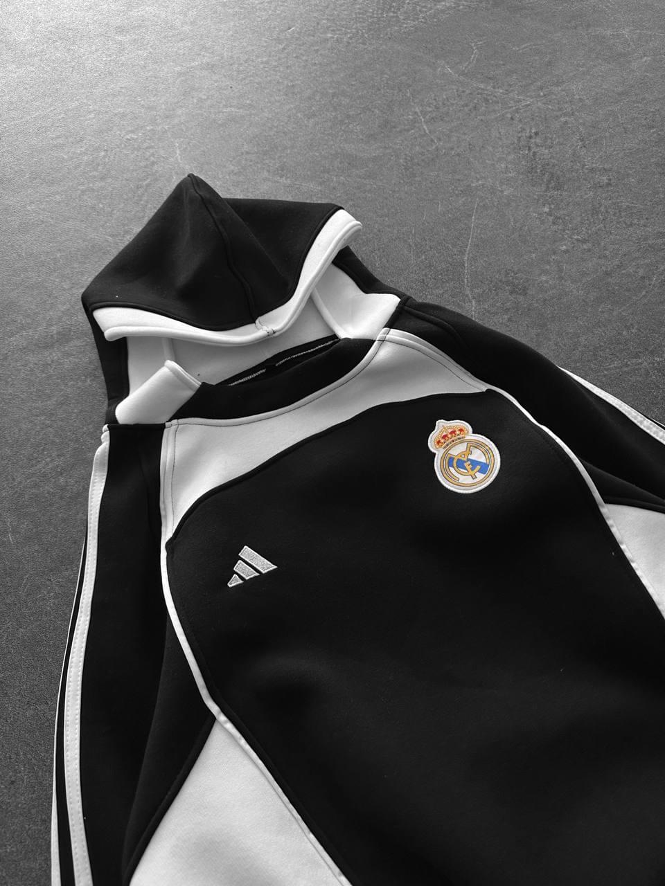 Real Madrid Retro Panelled Hoodie
