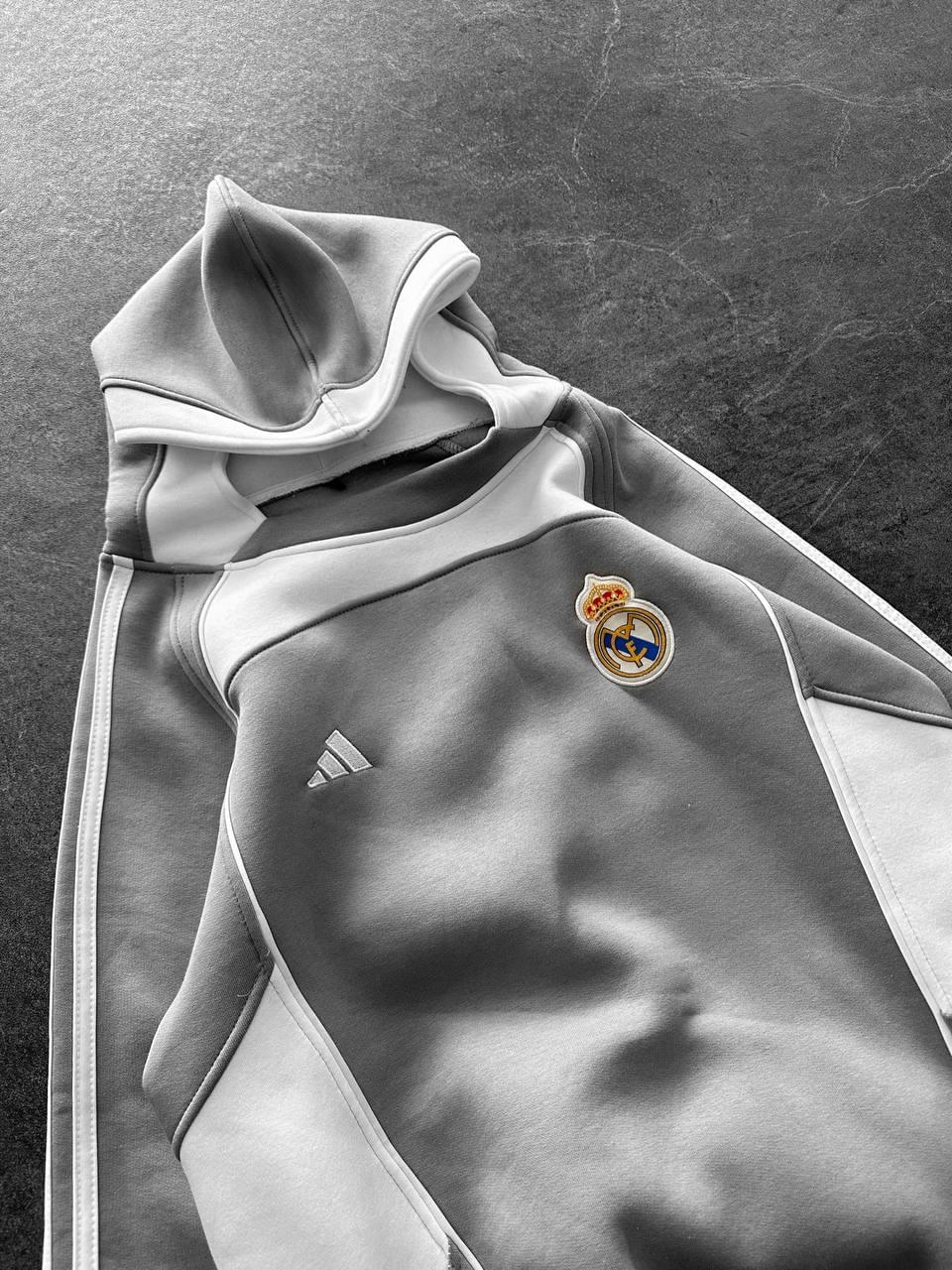 Real Madrid Retro Panelled Hoodie