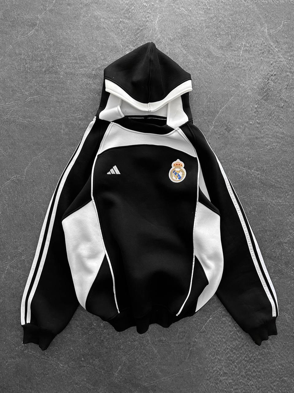 Real Madrid Retro Panelled Hoodie