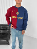 Split Color-Block Cactus Jack x Barcelona Crewneck